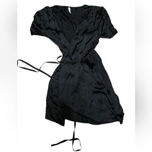 Talula “vegan silk” wrap dress